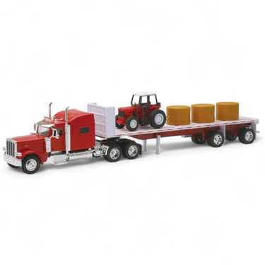 Cama Baja Peterbilt 389 & Tractor Agrícola Escala 1:32